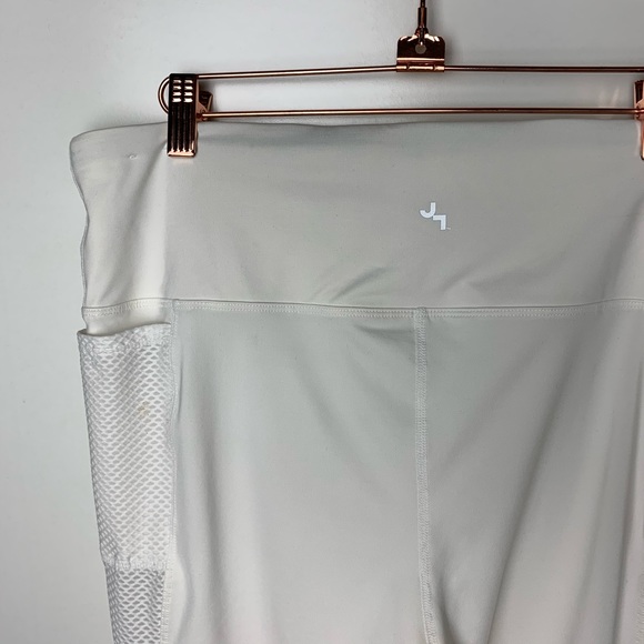 JoyLab white running mesh leggings pants plus size 2X - Picture 5 of 8